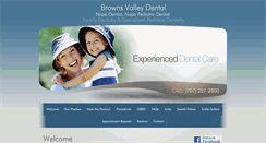 Desktop Screenshot of brownsvalleydental.com